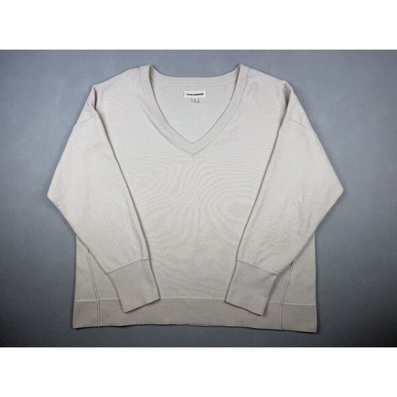 Lucky Brand Sweaters - Lucky Brand Women's XL Cream Soft Lightweight Knit Sweater Pullover Long Sleeve